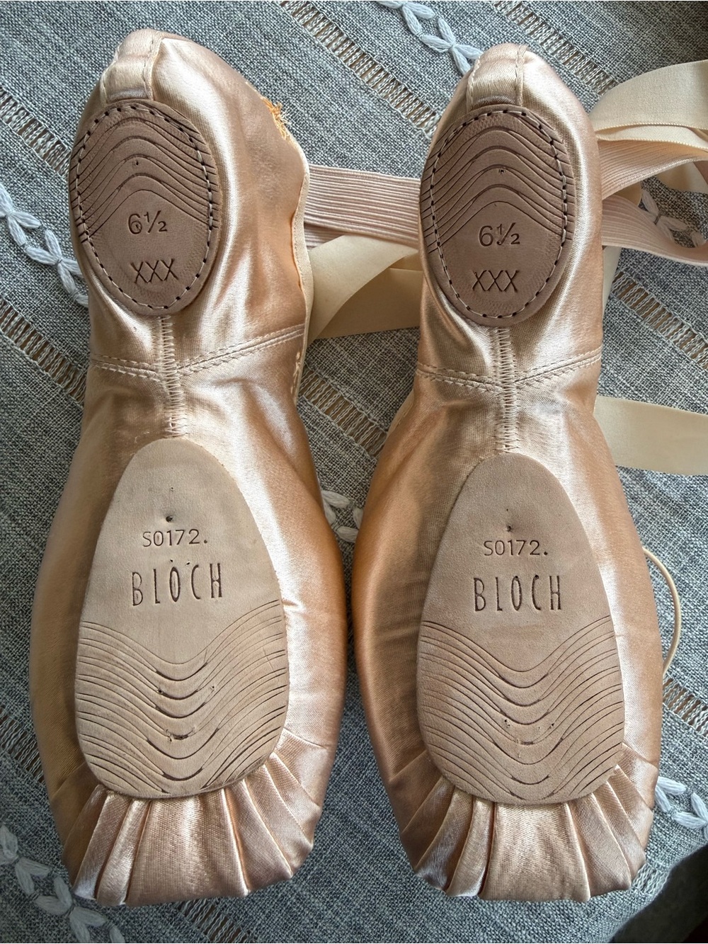 BLOCH Eurostretch Split Sole Pointe Shoes Never Worn Size 6.5 XXX - Picture 2 of 8